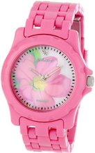 Sprout ST6001PMPK Diamond Pink Flower Dial and Corn Resin Bracelet