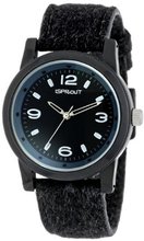 Sprout Unisex ST/5519BKBK Bamboo Dial Black Felt Strap