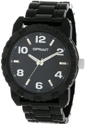 Sprout Unisex ST/7000BKBK Bracelet Black Corn Resin Bracelet