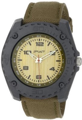 Sprout Unisex ST3002GYGYOL Corn Resin Olive Organic Cotton Strap