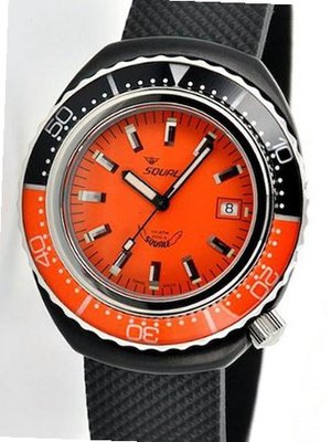 Squale 1000 meter Professional Swiss Automatic Dive with Black PVD Case 2002O-PVD-R