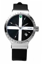 St. Gallen Disinfectable - Color Clean Collection - Mechanical Automatic , 3 Counters Pulsation Calibration, Guilloche In Black Lacquer Dial