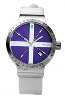 St. Gallen Disinfectable - Color Clean Collection - Mechanical Automatic , 3 Counters Pulsation Calibration, Guilloche In Purple Lacquer Dial
