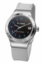 St. Gallen Disinfectable - Florence Nightingale Collection - Quartz , Counter For Pulsation Calibration, Ceramic Black Color Dial