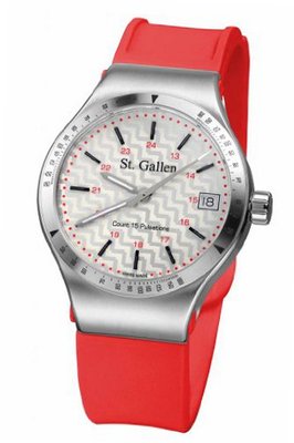 St. Gallen Disinfectable - Florence Nightingale Collection - Quartz , Counter For Pulsation Calibration, White Circuitt Dial