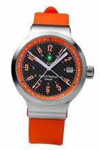 St. Gallen Disinfectable - Pulsation Collection - Mechanical Automatic , 3 Counters Pulsation Calibration, Carbon Fiber/Orange Dial