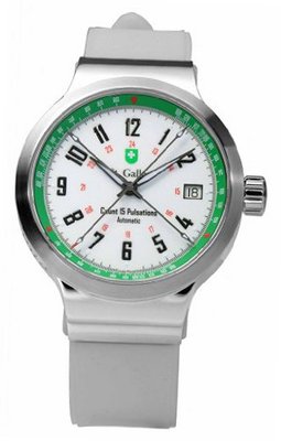 St. Gallen Disinfectable - Pulsation Collection - Mechanical Automatic , 3 Counters Pulsation Calibration, Ceramic White/Green