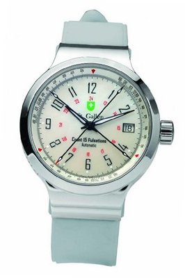 St. Gallen Disinfectable - Pulsation Collection - Mechanical Automatic , 3 Counters Pulsation Calibration, Mother Of Pearl/White Dial