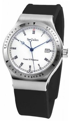 St. Gallen Disinfectable - Sauberkeit Collection - Quartz , Counter For Pulsation Calibration, Ceramic White Dial