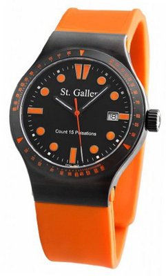 St. Gallen Disinfectable - Sauberkeit Collection - Quartz , Counter For Pulsation Calibration, Matt Black Dial