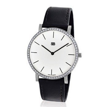 SOB1001/DIA Steel Blaze Steel in White with Diamonds