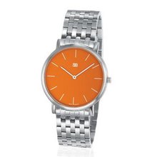 SOB1003/BRLINK Steel Blaze w/Orange Dial, Steel Bracelet