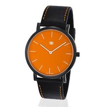 SOB1004 SOB Steel , Orange Dial, Black Case