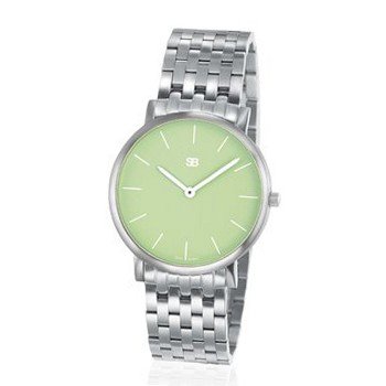 SOB1005/BRLINK Steel Blaze w/Green Dial, Steel Bracelet
