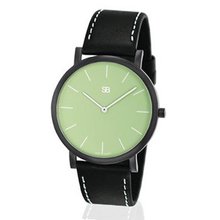 SOB1006 SOB Steel , Black Case, Green Dial