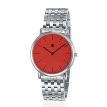 SOB1007/BRLINK Steel Blaze with Red Dial, Steel Bracelet