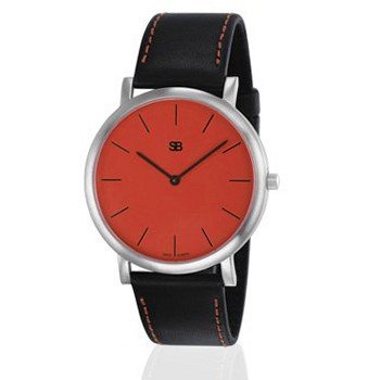 SOB1007 SOB Steel , Red Dial