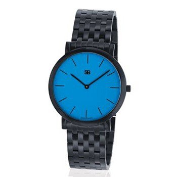 SOB1010/BRLINK Steel Blaze , Blue Dial, Black Case & Bracelet