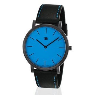 SOB1010 SOB Steel , Black Case, Blue Dial