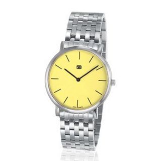 SOB1011/BRLINK Steel Blaze with Yellow Dial, Steel Bracelet