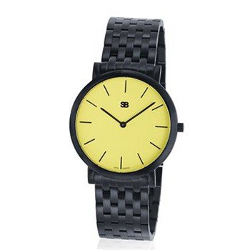 SOB1012/BRLINK Steel Blaze , Yellow Dial, Black Case & Bracelet