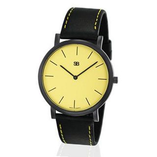 SOB1012 SOB Steel , Black Case, Yellow Dial