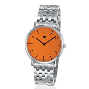 SOB1013/BRLINK Steel Blaze , Orange Dial with Steel Bracelet