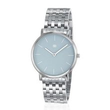 SOB1018/BRLINK Steel Blaze with Sky Blue Dial, Steel Bracelet