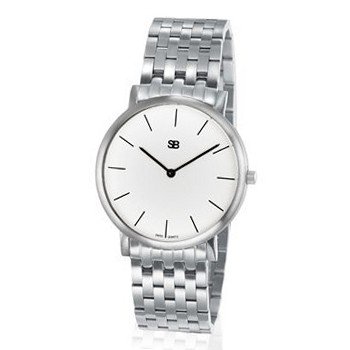 SOB1019/BRLINK Steel Blaze with White Dial, Steel Bracelet