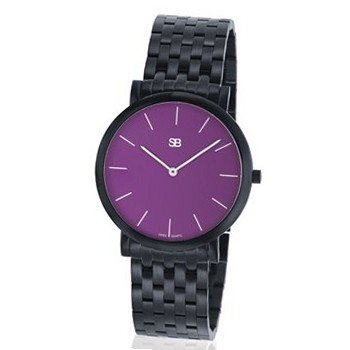 SOB1022/BRLINK Steel Blaze , Purple Dial, Black Case & Bracelet