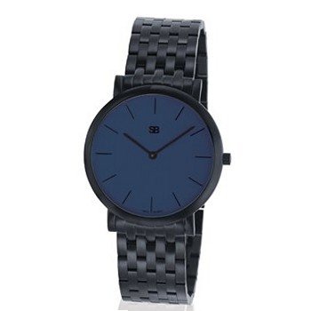SOB1026/BRLINK Steel Blaze , Navy Blue Dial, Black Case & Bracelet