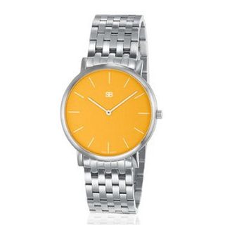 SOB1033/BRLINK Steel Blaze with Tangerine Dial, Steel Bracelet