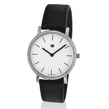 SOB1101/DIA SOB Ladies with White Dial & Full Diamond Bezel