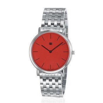 SOB1105/BRLINK Steel Blaze Ladies , Red Dial, Steel Bracelet