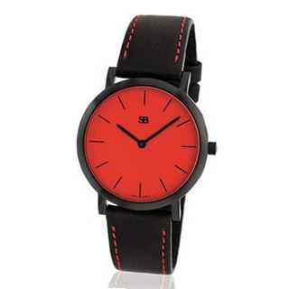 SOB1106 Ladies Steel with Red Dial