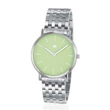 SOB1107/BRLINK Steel Blaze Ladies , Green Dial, Steel Bracelet