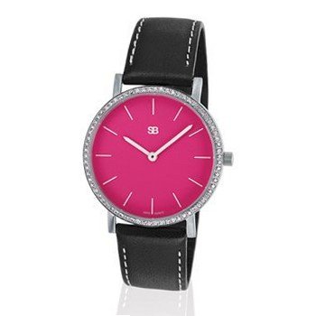 SOB1111/DIA Steel Blaze Ladies with Pink Dial & Full Diamond Bezel