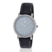 SOB1116/DIA Steel Blaze Ladies with Sky Blue Dial & Full Diamond Bezel