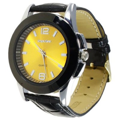 Steinhausen IM2073G Sun's Edge Metal Dial with Leather Band