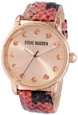 Steve Madden SMW00012-06 Tan Faux Python Strap