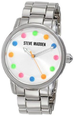 Steve Madden SMW00012-42 Analog Display Quartz Silver