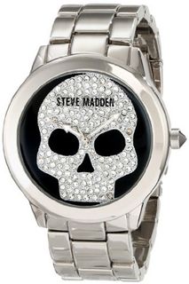 Steve Madden SMW00021-01 Pave Skull Graphic Dial