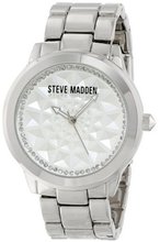 Steve Madden SMW00021-08 Silver Textured Dial