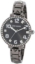 Steve Madden SMW00035-04 Gun Metal Pyramid Link Bracelet