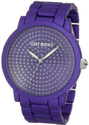 Steve Madden SMW00054-03 Analog Display Quartz Purple
