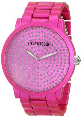 Steve Madden SMW00054-09 Analog Display Quartz Pink
