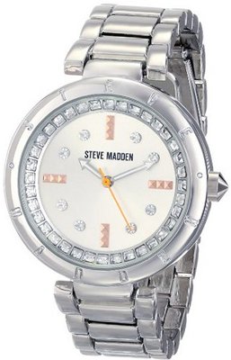 Steve Madden SMW00060-01 Analog Display Quartz Silver