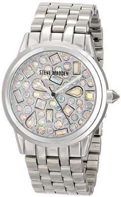 Steve Madden SMW00075-01 Analog Display Quartz Silver