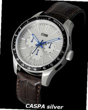 Storm Caspa Silver / Brown Strap