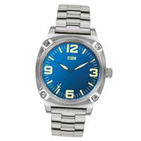 Storm Federal Lazer Quartz with Blue Dial Analogue Display and Silver Stainless Steel Strap 47106/B